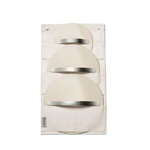 Caraway Canvas Cream‎ Hanging Lid Organizer Holder